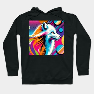 Arctic Fox Pop Art - Cool & Trendy Wildlife Hoodie